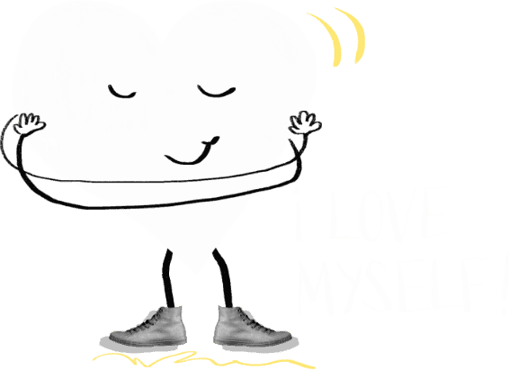 Selbst umarmendes Herz